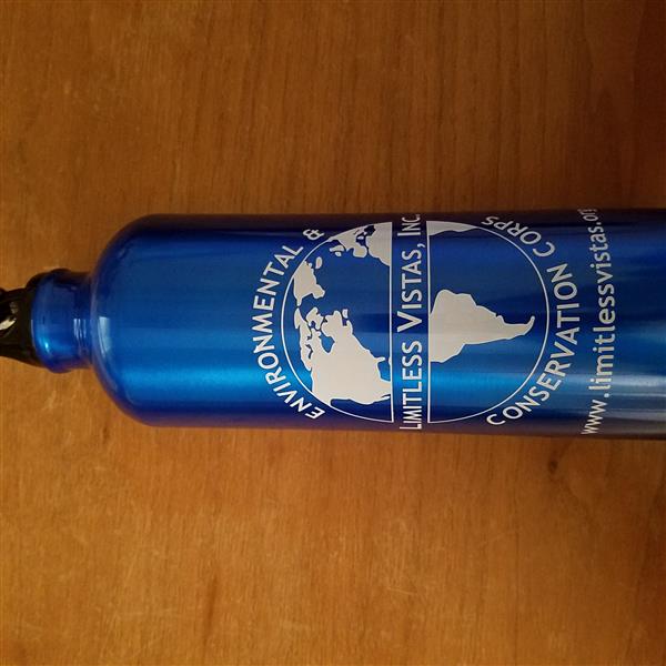 Custom Aluminum Alpine Sports Bottle w/ Clip 25 Oz