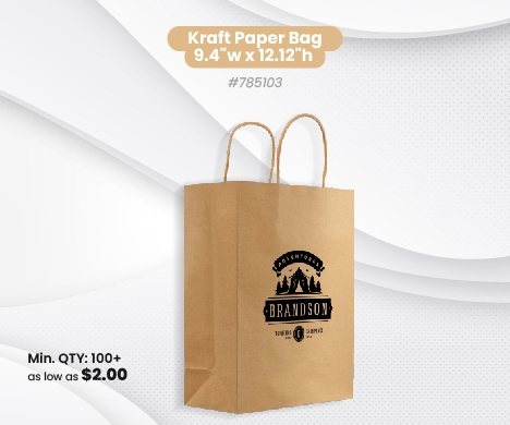 Kraft Paper Bag 9.4 w x 12.12 h