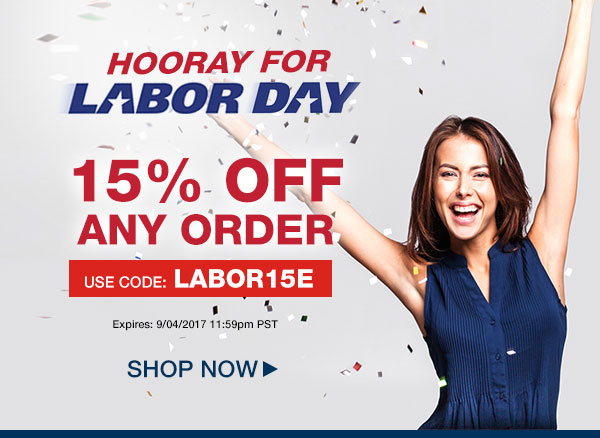 Hooray for Labor day 15% OFF Your Orders Use code: LABOR15E