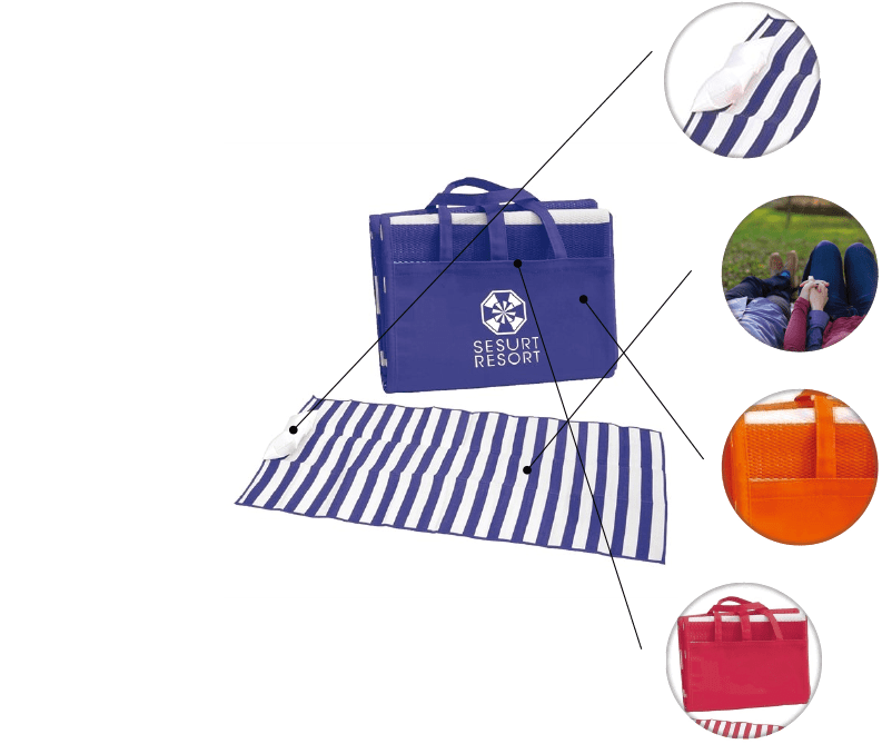 Promotional Beach Mat with Inflatable Pillow