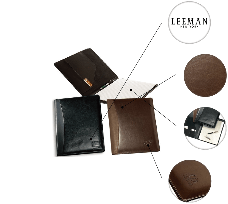 Soho Leather Business Portfolio Promotional Padfolios