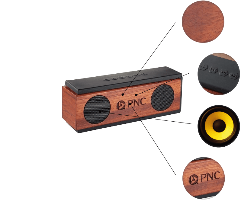 native wooden bluetooth speaker