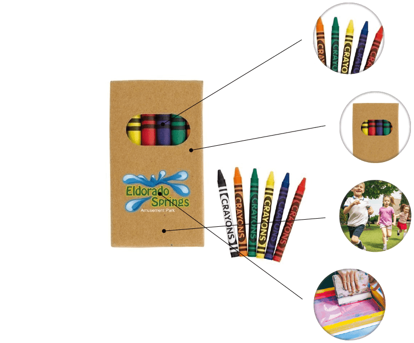 Custom Six-piece Crayon Set