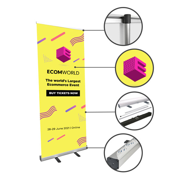 FrameWorx Double Face Cut-Out Banner Display