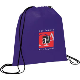 Drawstring bag with logo