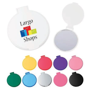 Cosmetic mirror with logo and others in multiple colors