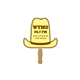 10 gallon hat auction hand fan full color - paper products