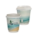 10 oz Full Color Seaside Insulated Paper Cup With Lid
