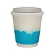 10 oz Full Color Turbulent Waves Insulated Paper Cup With Lid