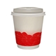 10 oz Full Color Turbulent Waves Insulated Paper Cup With Lid
