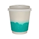 10 oz Full Color Turbulent Waves Insulated Paper Cup With Lid