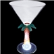 10 oz Lighted Novelty Stem Martini - Plastic