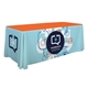 aerial view a white 6 economy 3 side - full bleed sublimation table cover, image 1 of 5