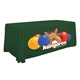 a hunter green-pms 350 6 serged closed - back standard table throw cover