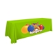 aerial view a lime green-pms 375 8 serged open - back polyester standard table throw, image 1 of 2