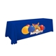 a royal blue-pms 661 8 serged open - back polyester standard table throw