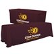 a burgundy-pms 504 serged convertible table throw - 6 to 8 - full color