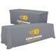 a gray-pms 422 serged convertible table throw - 6 to 8 - full color