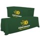 a hunter green-pms 350 serged convertible table throw - 6 to 8 - full color