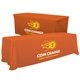 a orange-pms 1505 serged convertible table throw - 6 to 8 - full color