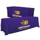 a purple-pms violet serged convertible table throw - 6 to 8 - full color