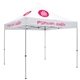 a white 10 deluxe tent kit (full - color imprint, 4 locations)