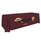 aerial view a burgundy-pms 504 6 economy table throw, image 1 of 2