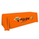 aerial view a orange-pms 1505 6 economy table throw, image 1 of 2