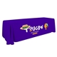 aerial view a purple-pms violet 6 economy table throw, image 1 of 2