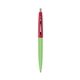 a julep barrel & red cap clic pen - blue and black ink