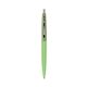 a julep barrel & metallic green cap clic pen - blue and black ink