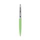 a julep barrel & metallic silver cap clic pen - blue and black ink