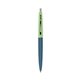 a metallic dark blue barrel & julep cap clic pen - blue and black ink