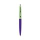 a purple barrel & julep cap clic pen - blue and black ink