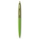 a julep barrel & metallic green cap gold trim pens