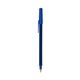 a navy blue barrel & cobalt trim bic round stic ballpoint pen - promotional pens