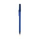 a cobalt barrel & navy blue trim bic round stic ballpoint pen - promotional pens