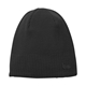 a black custom new era knit beanie