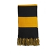 a black/ gold sport - tek(r) spectator scarf