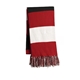 a true red/ white/ black sport - tek(r) spectator scarf