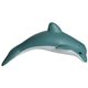 aerial view a gray/white dolphin stress reliever, image 1 of 7