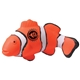 aerial view a orange/black/white clownfish stress reliever, image 1 of 7
