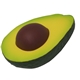 aerial view a green/brown avocado stress reliever, image 1 of 6