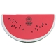aerial view a red/green/black watermelon stress reliever, image 1 of 6
