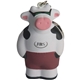 aerial view a white/red/black cool beach cow keyring stress reliever, image 1 of 8