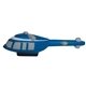 aerial view a blue/grey helicopter stress reliever, image 1 of 6