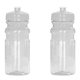 aerial view a clear ultra lite 20 oz sports bottle, image 1 of 2