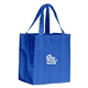 aerial view a blue polypropylene big polytex shopper, image 1 of 3