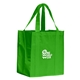 aerial view a lime green polypropylene big polytex shopper, image 1 of 3