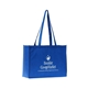 aerial view a blue 16 x 12 x 6 polytex tote, image 1 of 3